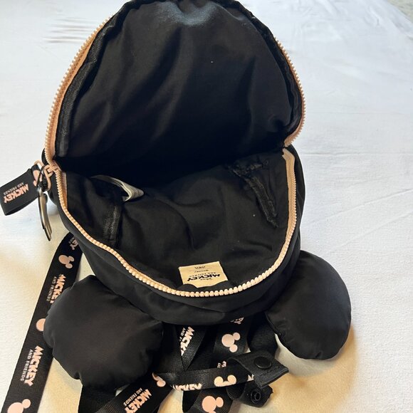 Zara Disney Mickey Mouse Mini Backpack with Ears Black Bag - Picture 7 of 8